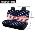 thumbnail image 4 of POLERO Rear Bench Seat Cover for Car Interior Auto, American Flag Print Set of 2 Rear Bench Seat Protections Non-Slip Waterproof, 4 of 4