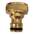thumbnail image 2 of Conector de grifo de jardín de 2 piezas, adaptador de conector de grifo mezclador de manguera de 3/4 pulgadas, 2 of 5
