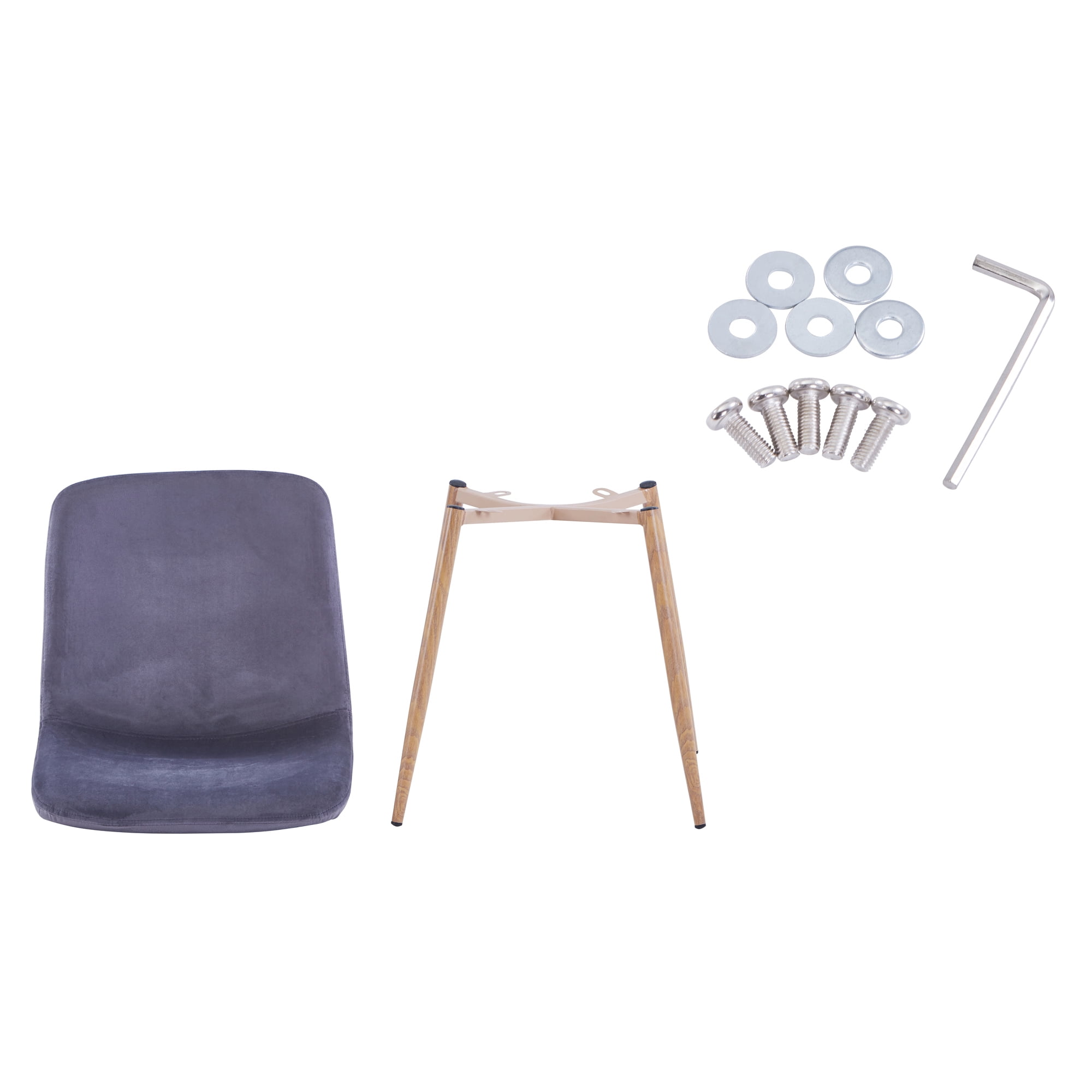Kadyn Dining Chair 4PCS, Dining Room Chairs for Restaurants, Cafes, Kitchen Chairs for Living Rooms, Gray Kadyn Dining Chair 4PCS, Dining Room Chairs for Restaurants, Cafes, Kitchen Chairs for Living Rooms, Gray