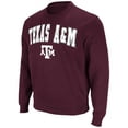 thumbnail image 2 of Men's Colosseum Maroon Texas A&M Aggies Arch & Logo Pullover Sweatshirt, 2 of 3