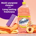 thumbnail image 4 of (2 pack) Fabuloso 2X Multi-Purpose Cleaner, No Rinse Floor Cleaner, Peach Scent, 56 fl oz, 4 of 17