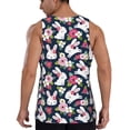 thumbnail image 3 of Haiem Rabbit And Rose Men Workout Tank Top Gym Bodybuilding Sleeveless Muscle T Shirts Athletic Tank Breathable Workout Shirt-Small, 3 of 9