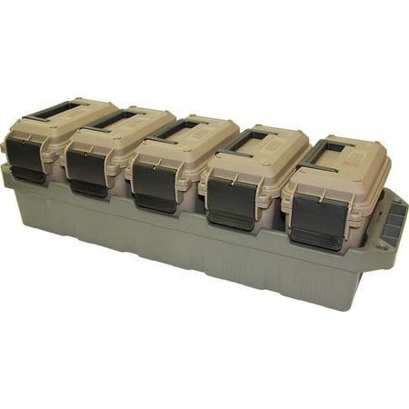 AC5C 5-Can Ammo Crate Mini Multi-caliber Ammo Storage 5 Ammo Can Minis