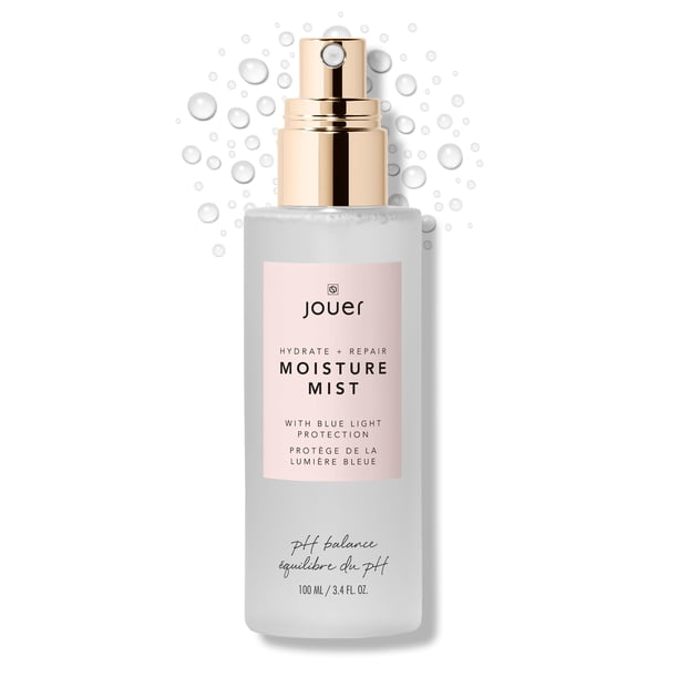 Jouer Hydrate & Repair Moisture Mist con protección contra la luz azul 100 ml - Spray facial hidratante - Bruma refrescante de maquillaje - Apto para veganos - Sin parabenos, sin gluten ni talco