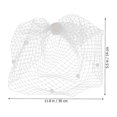thumbnail image 3 of Birdcage Veil Wedding Bride Face Veil Mesh Birdcage Veil Wedding Hair Accessory, 3 of 3