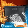 thumbnail image 3 of Fireproof Document Bag With Lock Waterproof Storage Organizer Pouch Fr File Cash, 3 of 6