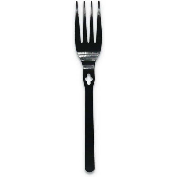 WeGo Fork Wego Polystyrene, Fork, Black, 1000/carton