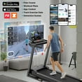 thumbnail image 6 of Qvamodo Smart PortableTreadmill w/ Incline for Home, 2.75HP Brushless Motor, 300 lbs Capacity, 3-Level Incline, 7.5MPH, Bluetooth App Control, 64 Programs, Ultra-Quiet for Home & Office, 6 of 7