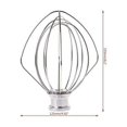 thumbnail image 2 of Mixing Attachments For Tilt-Head Stand Mixer, Stainless Steel Dough Hook & Non-Stick Coated Wire Whip, Easy Installation & Modern Design Compatible With Artisan Food Processors, 2 of 5