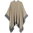 thumbnail image 6 of YWDJ Shawl Wrap Women Autumn Fashion Pashmina Shawl Wrap Cape Sweater Knitting Cardigan Scarf Gray M, 6 of 7