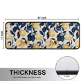 thumbnail image 5 of Kitchen Rugs Sets Of 2,Yellow Lemon Fruit Leaves Beige Pattern Anti Fatigue Kitchen Mat Rugs Non Slip Washable,Decorative Kitchen Floor Mats for Kitchen,Sink,Laundry,17"x47"+17"x47", 5 of 5