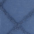 thumbnail image 2 of Royal Blue Abstract Shaggy Detail Lumbar Pillow, 2 of 5