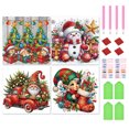 thumbnail image 1 of 4 Uds 5D DIY Kit Con Forma Especial Parcial Navidad 40x40cm, 1 of 9