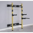thumbnail image 3 of HulkFit Straight Dip Bar/Spotter Arm Attachment for Wall Mounted Power Cage, Black, 3 of 3