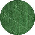thumbnail image 1 of Ahgly Company Indoor Round Oriental Emerald Green Industrial Area Rugs, 4' Round, 1 of 4