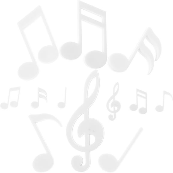 FRCOLOR  2 Sets Musical Note Refrigerator Magnet Fridge Magnets for Adults Crafts White