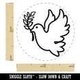 thumbnail image 2 of Peace Dove with Olive Branch Self-Inking Rubber Stamp Ink Stamper - Yellow Ink - Medium 1 Inch, 2 of 7