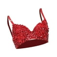 thumbnail image 5 of APLVFFZH Sequin Corset Costume Push up Bra for Nightclub Belly Dance Show Girls Rave L, 5 of 9
