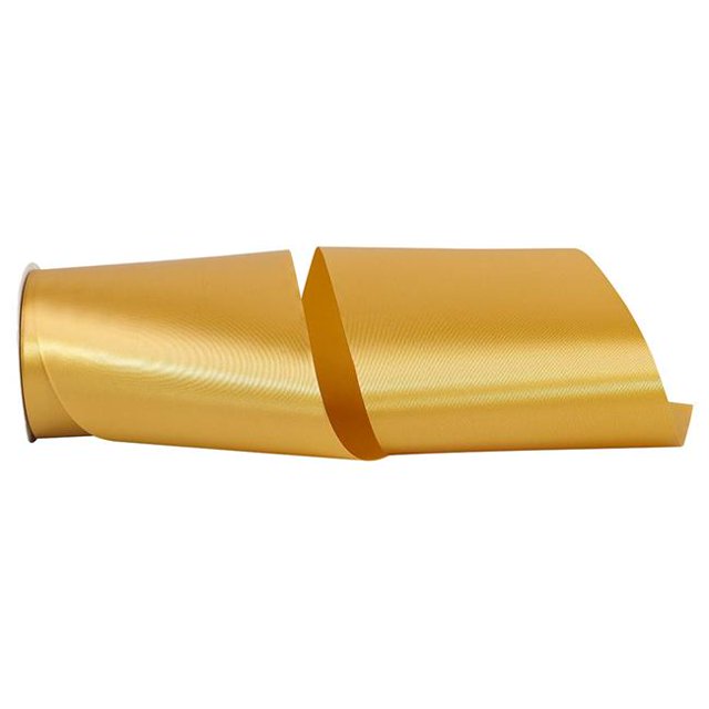 Reliant Ribbon 4700-684-25K 6 in. 50 Yards Single Face Satin Allure Ribbon&44; Golden Ale