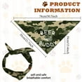 thumbnail image 2 of 1 Pc Beer Buddy Printed Dog Bandana Camouflage Wine Cups Beer Buddy Words Puppy Scarf Kerchief Cotton Decorative Pet Bandana Pet Accessories for Dogs Birthday Party 30.7x21.6inch(78x55cm) DIY, 2 of 6