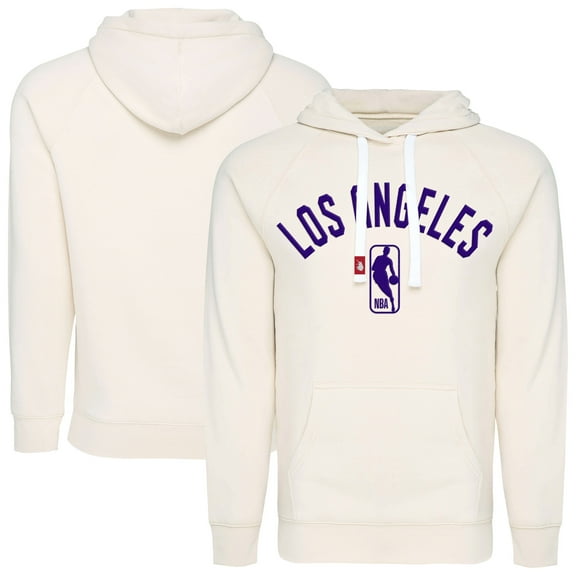 Unisex Sportiqe  Cream Los Angeles Lakers  Olsen Tri-Blend Pullover Hoodie
