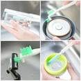 thumbnail image 3 of OULII 3Sets Plastic Long Handle Brush for Deep Cleaning and Detailing Work, 3 of 8
