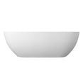 thumbnail image 2 of Ryder 60" Solid Surface Freestanding Oval Soaking Bathtub in Matte White, 2 of 20