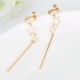 thumbnail image 2 of Moda Mujer Chica Exquisita Estrella Cuelga Antialérgico Sin Piercing Oreja Clips Earrin (CHB-446), 2 of 5