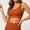 Coffee, variant on Women Ribbed U-Neck Sports Bra, Seamless Knit Yoga Crop Top, Supportive Fitness Bralette, Everyday Activewear Underwear (Pink,M)