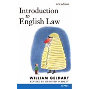 Opus Introduction to English Law: (Originally Elements of English Law), (Paperback)