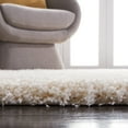 thumbnail image 4 of SAFAVIEH Santa Monica Cali Solid Shag Runner Rug, Ivory, 2'3" x 5', 4 of 9