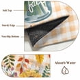 thumbnail image 2 of Sunflower Bathroom Rug Washable 2x3 Entryway Rug Non Slip Orange Plaid Farmhouse Leaves Watercolor Front Door Mat Low Pile Indoor Doormat Throw Floor Carpet for Kitchen Bedroom Entrance, 2 of 8
