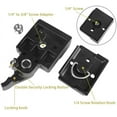 thumbnail image 2 of 323 RC2 Quick Release Plate with Clamp and 1/4'' - 3/8'' Screw, Camera QR Plate Mount Rapid Connect Tripod Adapter Compatible for Manfrotto 200PL-14, 323 RC2 496RC, 498RC2, 804RC2, 2 of 5