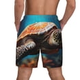 thumbnail image 2 of Lsque Mens Swim Trunks Realistic Turtle Pattern - Bathing Suit Compression Liner - Beach Swim Shorts Swimwear - (S-3XL) - Stretch Quick Dry -Small, 2 of 9
