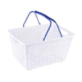 thumbnail image 3 of simhoa Panier d'Achats Panier d'Épicerie Ergonomique Polyvalent Robuste Paniers de Rangement avec Poignée pour Jouets Fruits Cosmétiques Garde-Robe Garage Bleu, 3 of 8