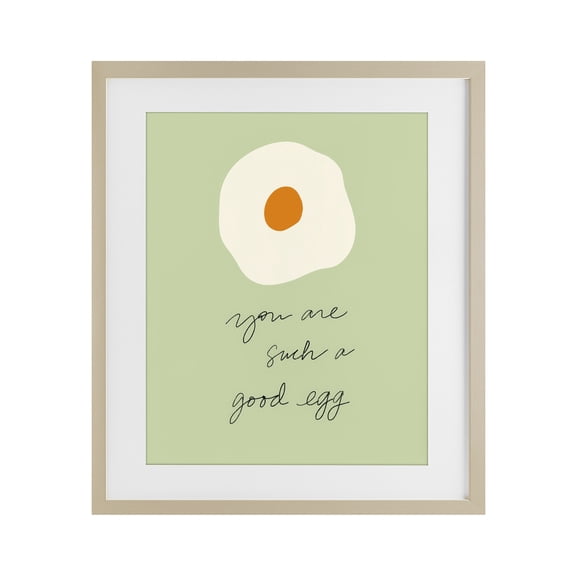 Stupell Industries You Are A Good Egg Birch Framed Print Under Glass, design by SD Graphics Studio