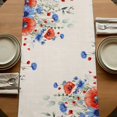 thumbnail image 5 of Table Runners 72 Inches Long Dress Scarves, Red Blue Flowers Farmhouse Kitchen/Dining Table Runner, Coffee Tablerunners, Spring Floral Farmhouse Botanical Rustic 18x72 Inch, 5 of 9