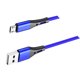 thumbnail image 1 of Methold Cable de carga Cable USB tipo C Cable de datos de rápido Accesorio de cable de teléfono móvil de nailon trenzado, 1 metro, azul Type3 NO3, 1 of 1