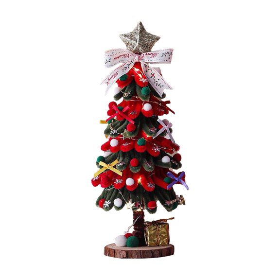 Christmas Tree Table Decorations, Mini Artificial Christmas Tree Tabletop Small Xmas Tree for Holiday Indoor DIY Christmas Decor