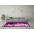 thumbnail image 3 of Ahgly Company Indoor Round Oriental Pink Asian Inspired Area Rugs, 7' Round, 3 of 4