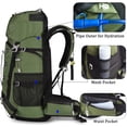 thumbnail image 3 of 60 L Sac à Dos de Voyage Randonnée Camping avec Housse de Pluie, Sac à Dos Résistant à l'Eau, Sac à Dos d'Escalade pour Hommes Femmes, 3 of 6