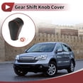 thumbnail image 2 of Cubierta antideslizante para la palanca de cambios del automóvil, protector del mango de cambio para Honda CR-V 2015-2016, negro y marrón, 2 of 6