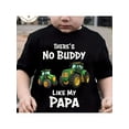 thumbnail image 1 of Boys' Cotton T-Shirt - "There's No Buddy Like My Papa" Tractor Graphic, Comfortable Casual Round Neck Short Sleeve, Black, Youngsters' Summer Clothing, 1 of 6