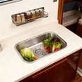 thumbnail image 6 of 12.6*8.66*4.72in Small Stainless Steel Narrow Rectangle Undermount Sink Compact Bar Sink Kitchen, 6 of 19
