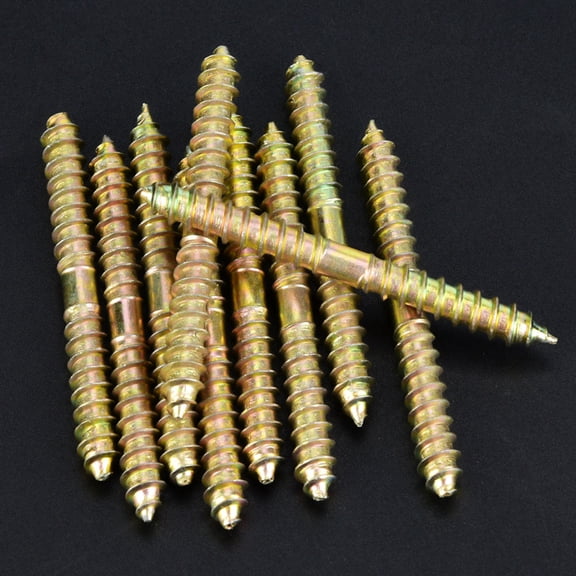 Double Ended Screw, Stud Wood Dowel Screw Iron Wood Screws Self Tapping Furniture Screw  For Wood Workers