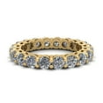 thumbnail image 3 of Natural 3.00Ct Round Cut Diamond Shared Prong Gallery Women's Anniversary Wedding Eternity Band Ring Solid 10k Yellow Gold I SI2, 3 of 3