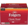 thumbnail image 2 of Folgers Classic Medium Roast K-Cup Coffee Pods, Smooth Balanced Flavor, 100 ct. With White Bowl By OMA, 2 of 7