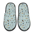 thumbnail image 1 of Fotbe Cartoon Doodle Puppy Pantuflas Peludas para Mujer con Estampado, Zapatillas de Peluche, Zapatos de Invierno para Casa, Uso Interior y Exterior-Large, 1 of 8
