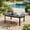 Black, variant on Christopher Knight Home Outdoor Oval Coffee Table, Aluminum Frame with Tempered Glass Top, White