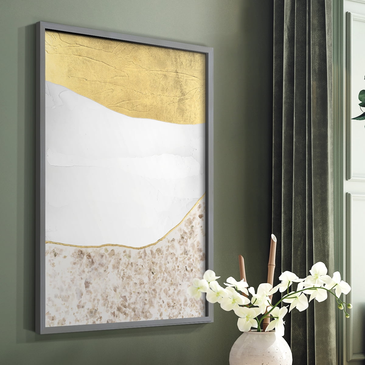 Whitestone II Framed Print in Gray Solid Wood 8 x 10 Framed Print